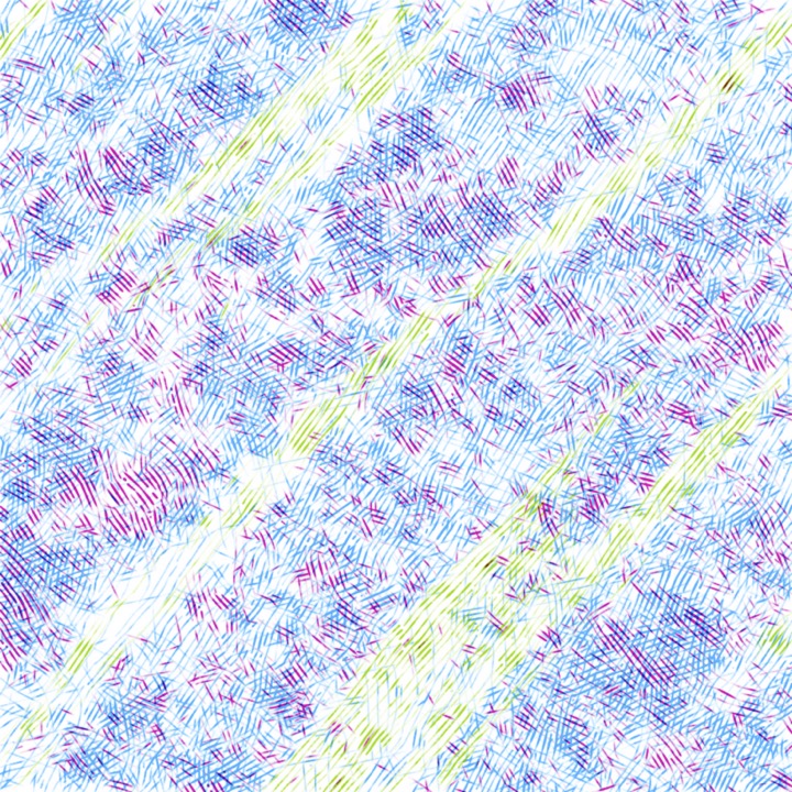 Flow-line map visualizing the nanoscale structure of a dynamically crosslinked polyolefin blend